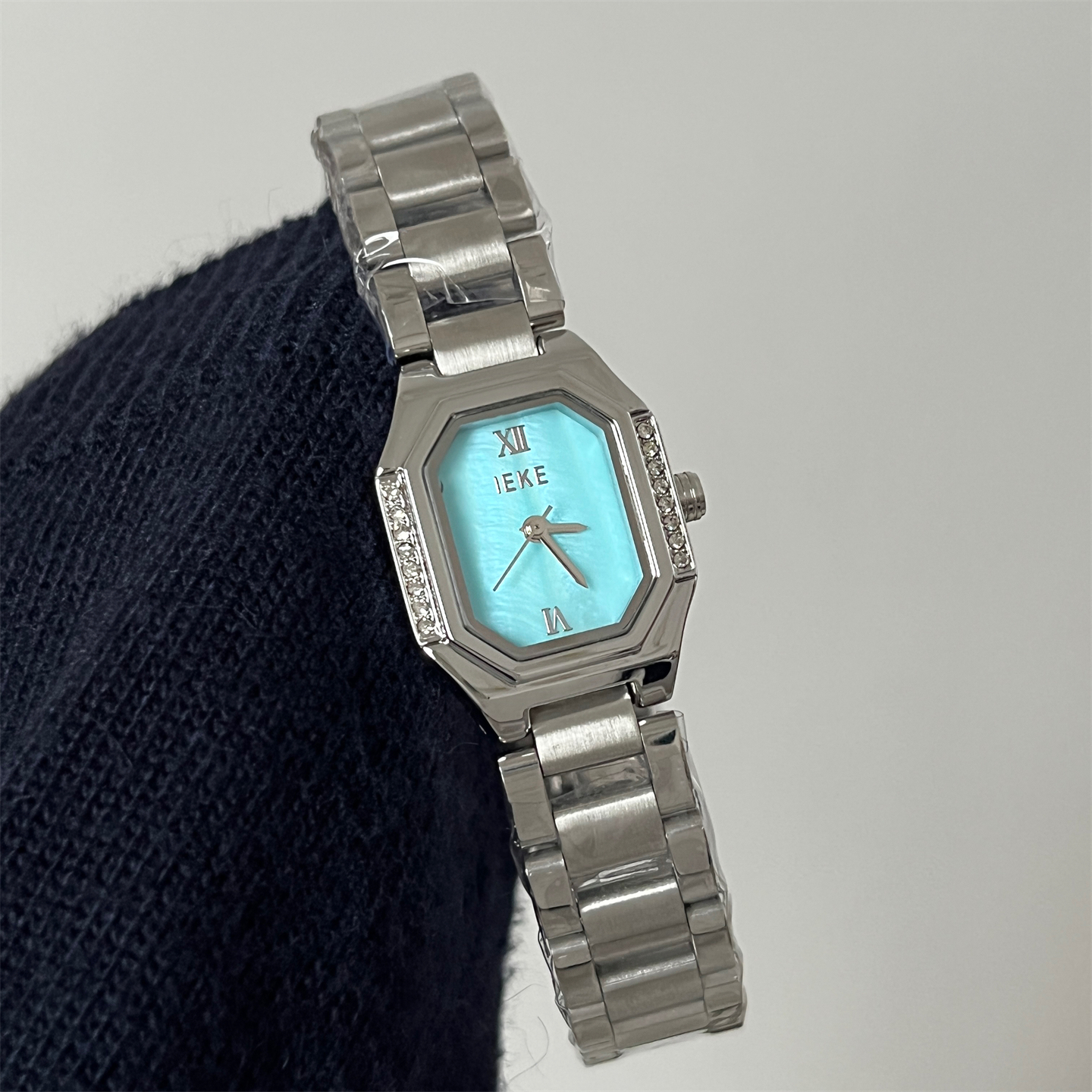 IEKE清冷小清新贝母链条石英手表