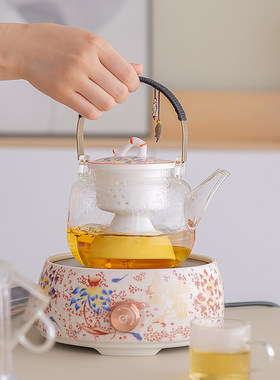 电陶炉玻璃煮茶壶煮茶器小型高端电磁炉烧水泡茶家用煮茶壶电热炉
