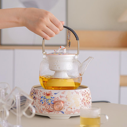 电陶炉玻璃煮茶壶煮茶器小型高端电磁炉烧水泡茶家用煮茶壶电热炉