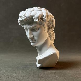 大卫石膏艺术雕塑书架桌面摆件摄影道具美术教具节日礼物扩香石