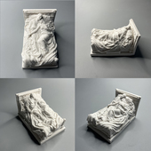 石膏像摆件年轻夫妇 雕像 北欧ins人物头像迷你人像雕塑创意摆设