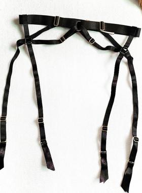 纯欲丝丝诱惑黑色简约时尚搭配丝袜防滑带情取吊袜带