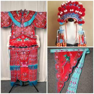 京剧越剧戏曲演出服装武旦刀马旦穆桂英普女靠古装女将戏服女大靠