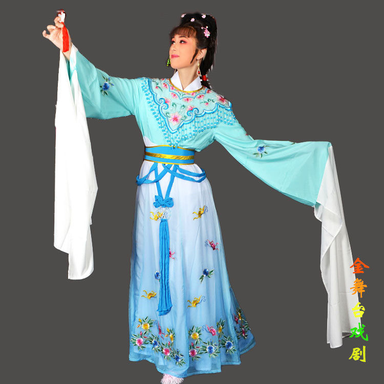 新品戏曲黄梅戏越剧小旦花旦七仙女百花公主戏服林黛玉祝英台服装