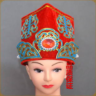 新款戏曲戏剧京剧越剧古装影视摄影地主帽财主帽老生帽员外帽包邮