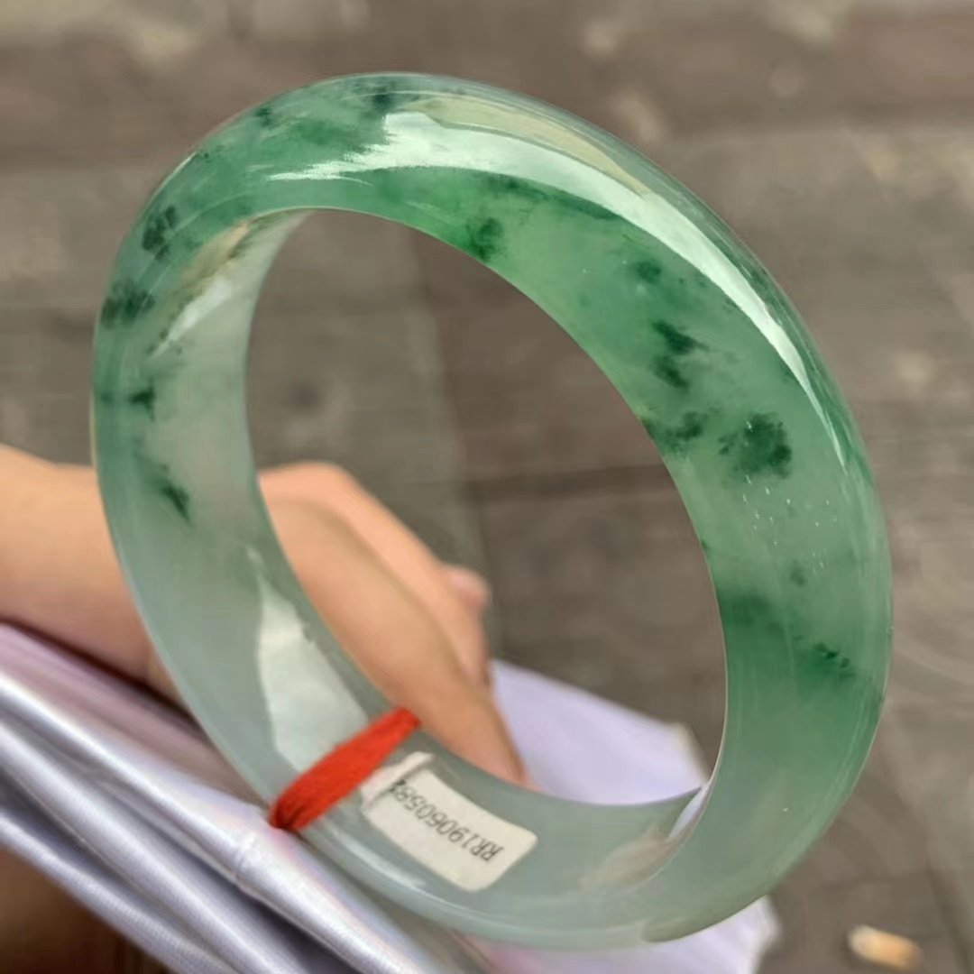 云尚翡翠 翡翠手镯 天然A货玉手镯 缅甸翡翠 玉镯子 老坑飘花玉镯,珠宝/钻石/翡翠,手镯,淘宝优惠券,粉丝福利购,淘宝优惠卷