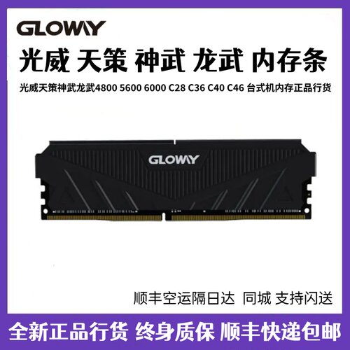 Gloway光威 DDR5单条装 台式机内存条 16G 24G 32G 6000 XMP EXPO