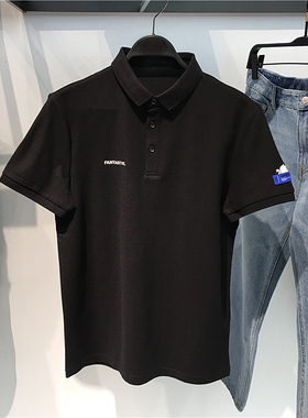 polo衫男士夏季短袖刺绣纯棉休闲修身轻奢高级感保罗潮B1DB92124