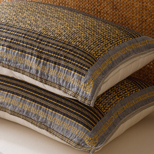 四层纯棉纱布枕巾一对四季通用100全棉枕头巾男士防头油盖巾新款,