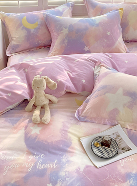 ins纯棉被套单件150x200x230女生单人1.5米全棉被罩220x240双人床