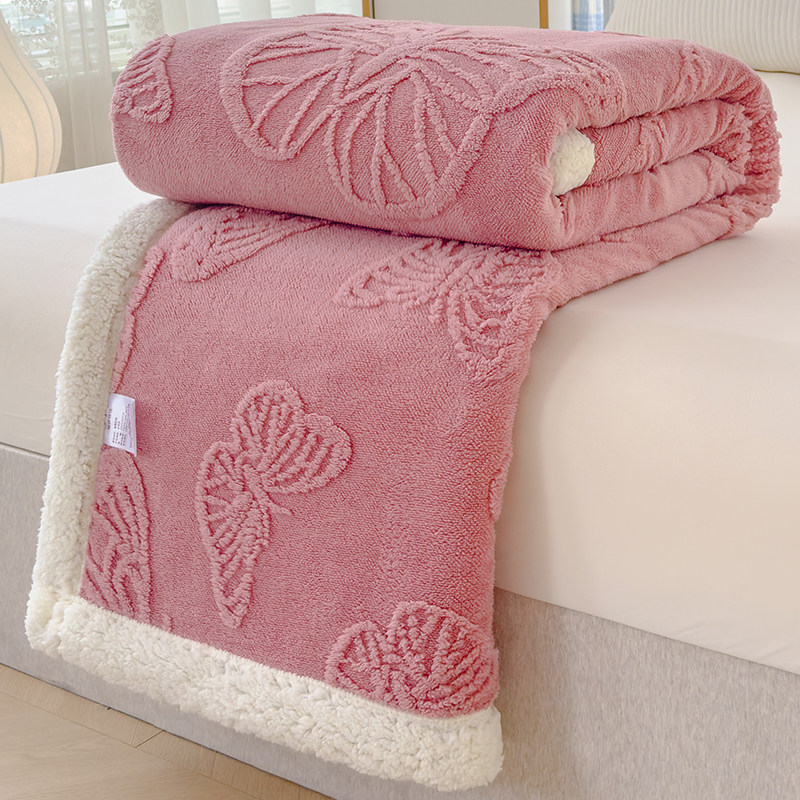 塔芙绒毛毯羊羔绒盖毯夏季办公室披肩午睡空调毯学生小毯子盖腿冬