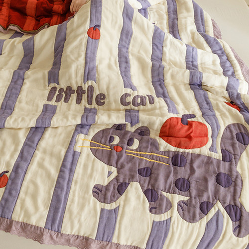 A类母婴级，纯棉十层纱布夏被