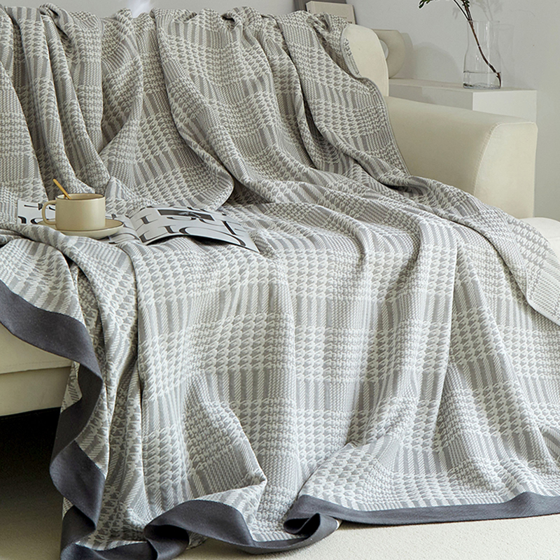 夏季薄款空调毯竹纤维盖毯毛巾被成人夏凉毯办公室午睡毯子沙发毯