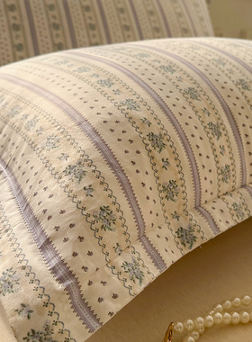 纯棉枕套一对装100全棉40x60单人48x74枕头套加大50x80枕芯套单个