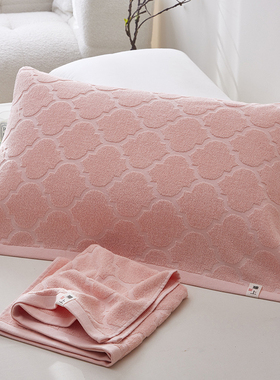 老式枕巾枕巾老上海复古怀旧毛圈枕头巾80年代成人家用枕垫毛巾KK