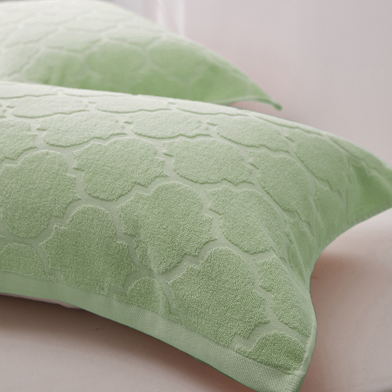 純棉老式毛圈枕巾一對裝