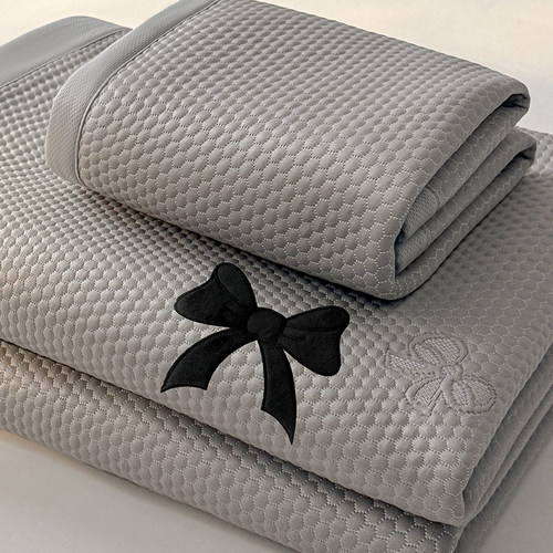 夏季A类床笠款冰丝席冰豆豆凉席三件式床组可机洗空调凉席软席凉