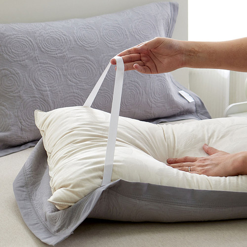 纯棉枕巾-绑带款不脱落