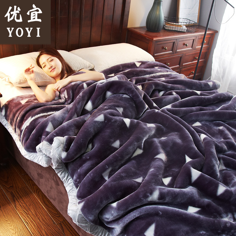 9斤拉舍尔毛毯床单加厚单双人珊瑚绒毯子双层冬季被子学生宿舍盖在类目 床上用品, 休闲毯/毛毯/绒毯中 - 来自Buy2taobao.com提供专业的淘宝代购服务