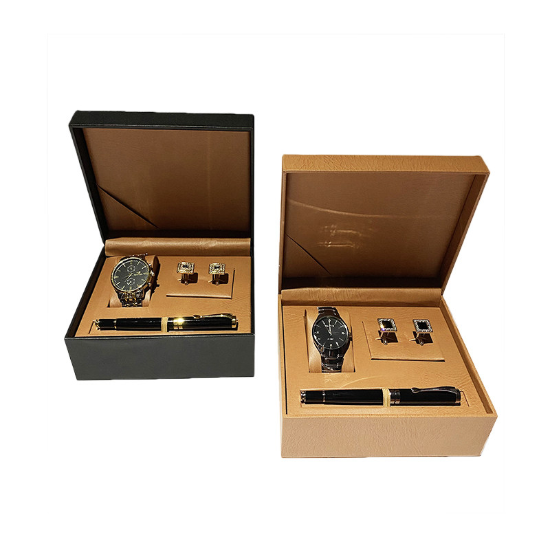 样板房书房衣帽间男士手表袖扣套装摆件软装饰品组合道具轻奢北欧