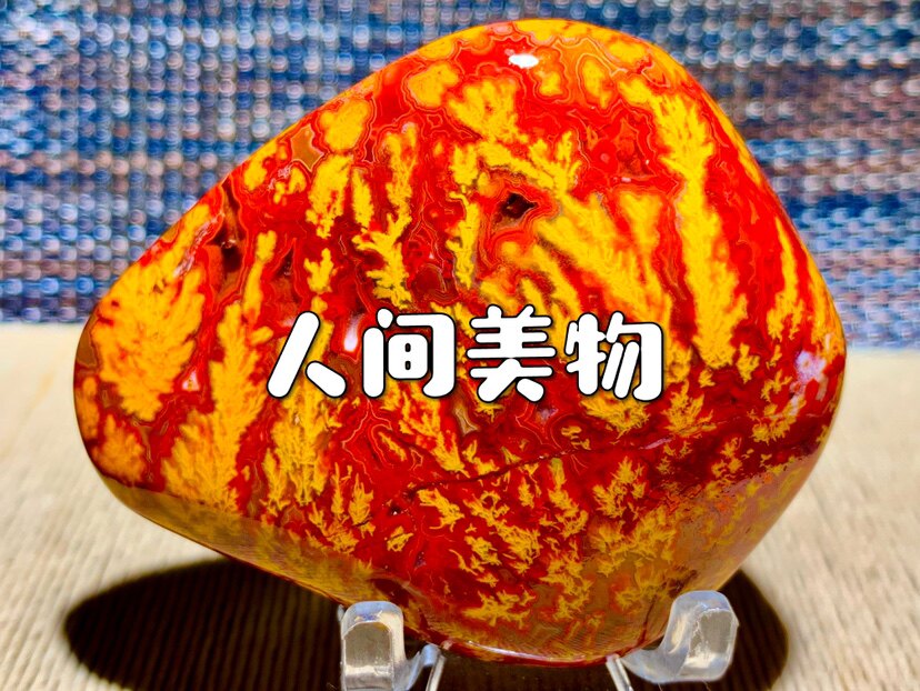 战国红玛瑙直播专拍玛瑙原石对开奇石
