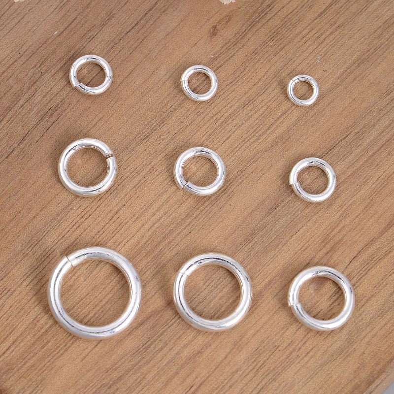 S925纯银开口圈 DIY素银圆环连接圈手链项链耳环耳饰修复配件,饰品/流行首饰/时尚饰品新,其他DIY饰品配件,淘宝优惠券,粉丝福利购,淘宝优惠卷