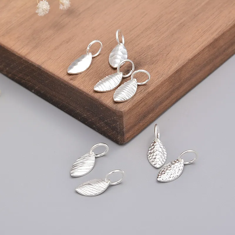 S925纯银叶子吊件 民族风国潮素银手工银DIY手串饰品配件坠子,饰品/流行首饰/时尚饰品新,其他DIY饰品配件,淘宝优惠券,粉丝福利购,淘宝优惠卷