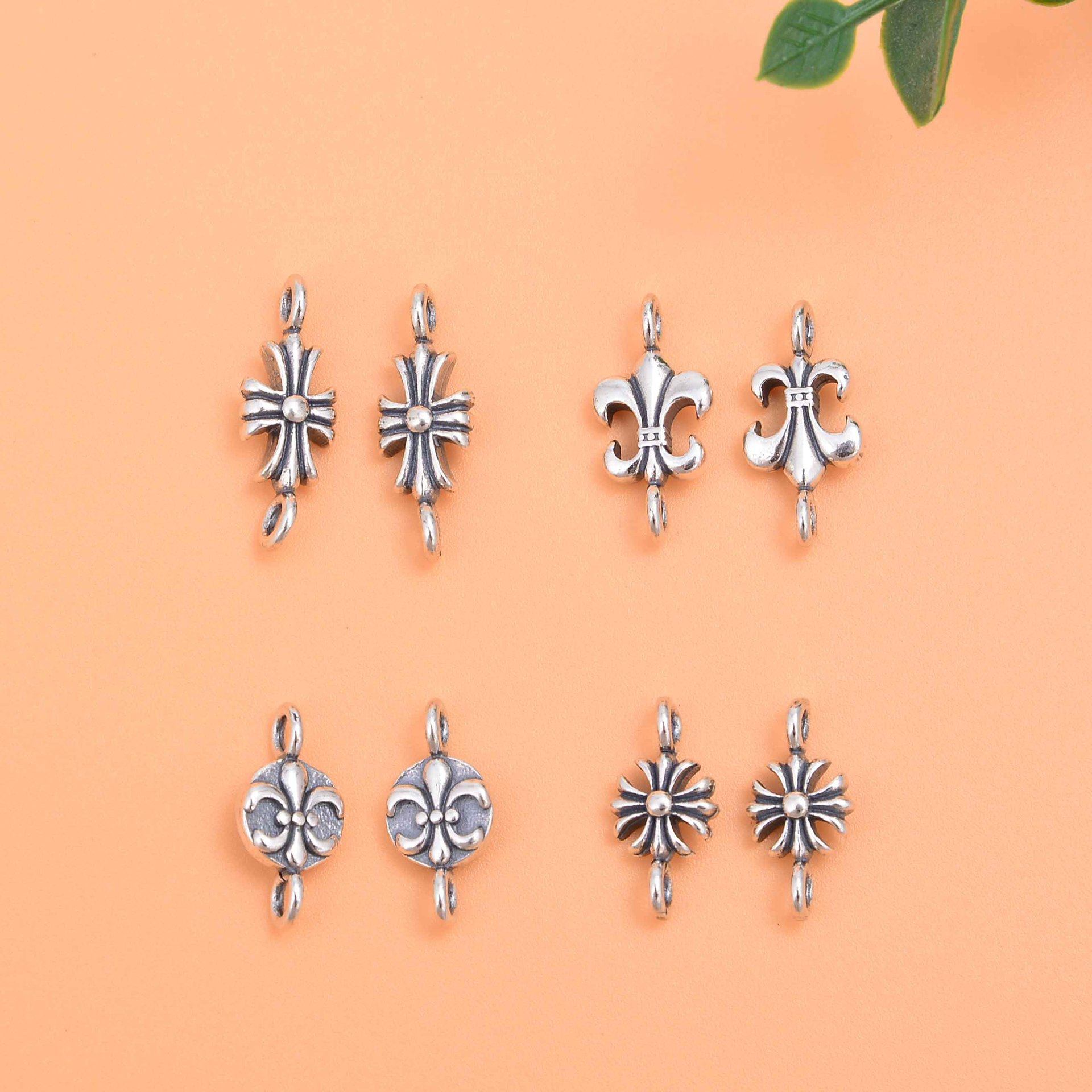 S925纯银十字架圣剑船锚小挂件 复古个性diy配件项链手绳吊坠,饰品/流行首饰/时尚饰品新,其他DIY饰品配件,淘宝优惠券,粉丝福利购,淘宝优惠卷