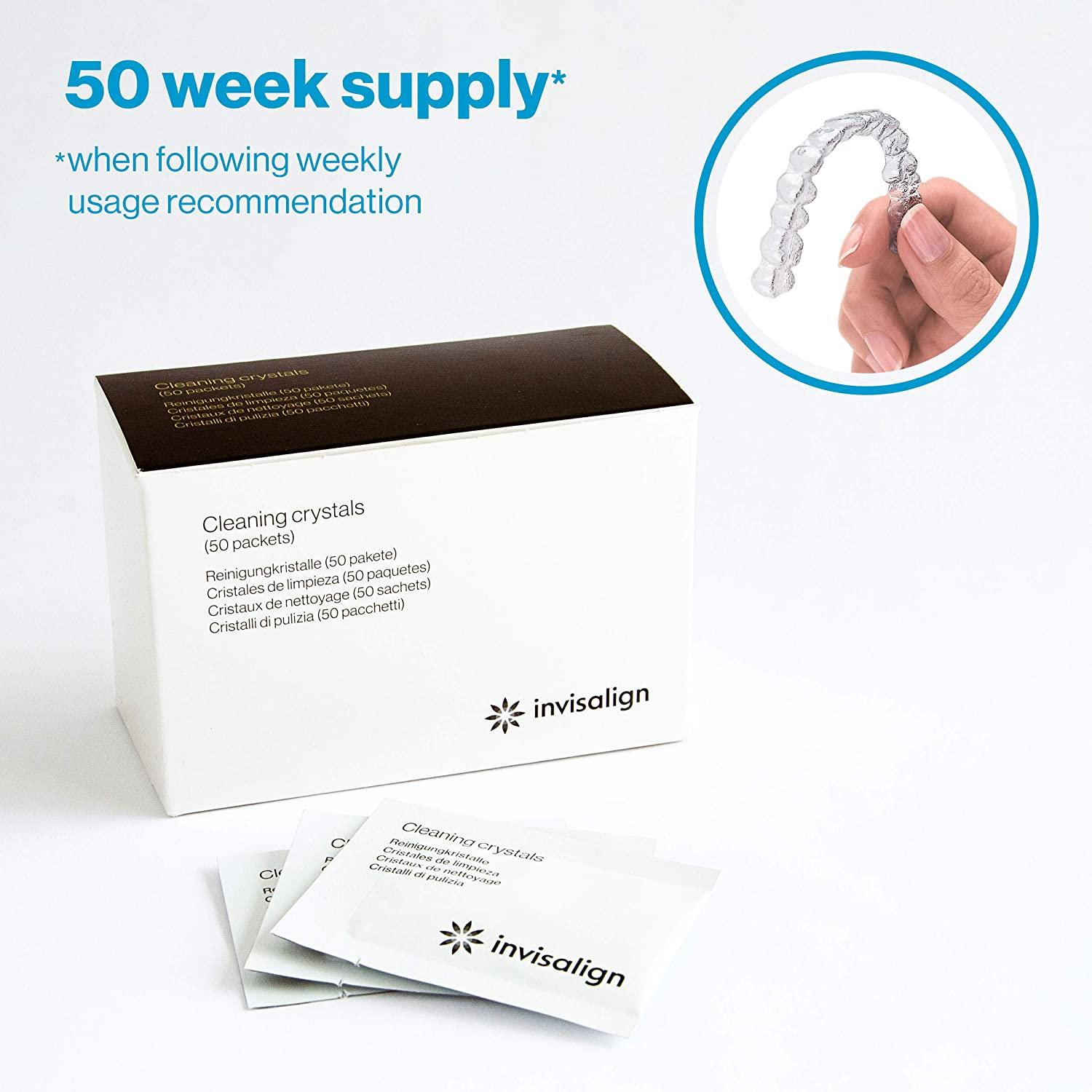 美国进口invisalign隐适美原装品牌隐形牙套晶体颗粒清洁消毒去味