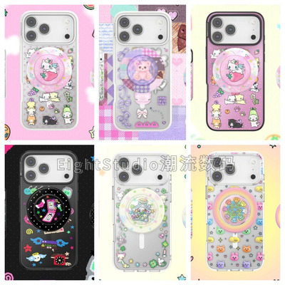 【鸟鸟一小篇章灵感家联名】泡泡骚强磁吸透明手机壳磁吸支架小猫可爱动物适用iphone17promax苹果16Pro1514