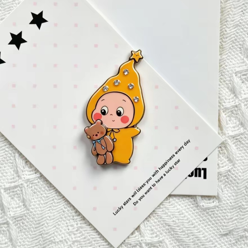 【星星人高级DIY手机壳立体装饰贴】哭娃粘贴式配件贴纸创意配饰