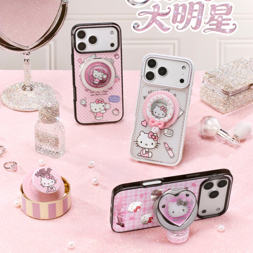 【新大明星HelloKitty-泡泡骚强磁吸手机壳】透明适用iphone17promax苹果16Pro15/14/13pro