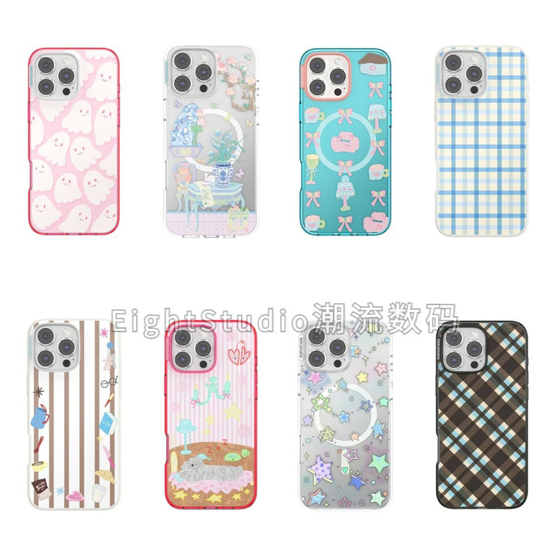 【泡泡骚高版-强磁吸手机壳】透明轻薄高级感潮牌适用于iphone17promax苹果16Pro/15/14/12手机壳