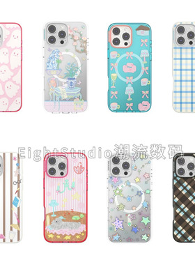 【泡泡骚高版-强磁吸手机壳】透明轻薄高级感潮牌适用于iphone17promax苹果16Pro/15/14/12手机壳