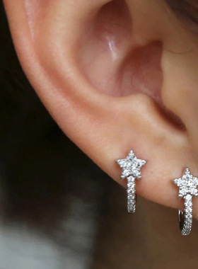 Cute Star Simple Earrings Niche Temperament Student
