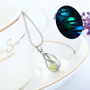 Classic Water drop luminous necklaces Hollow Glow In The