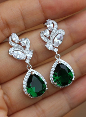 Exquisite Water Drop Earrings Pear-shaped Women's Earrings