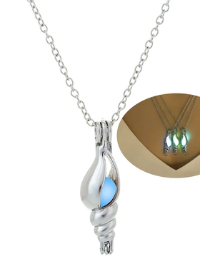 Glowing Torch Light Shape Pendant Necklace For Women Glow