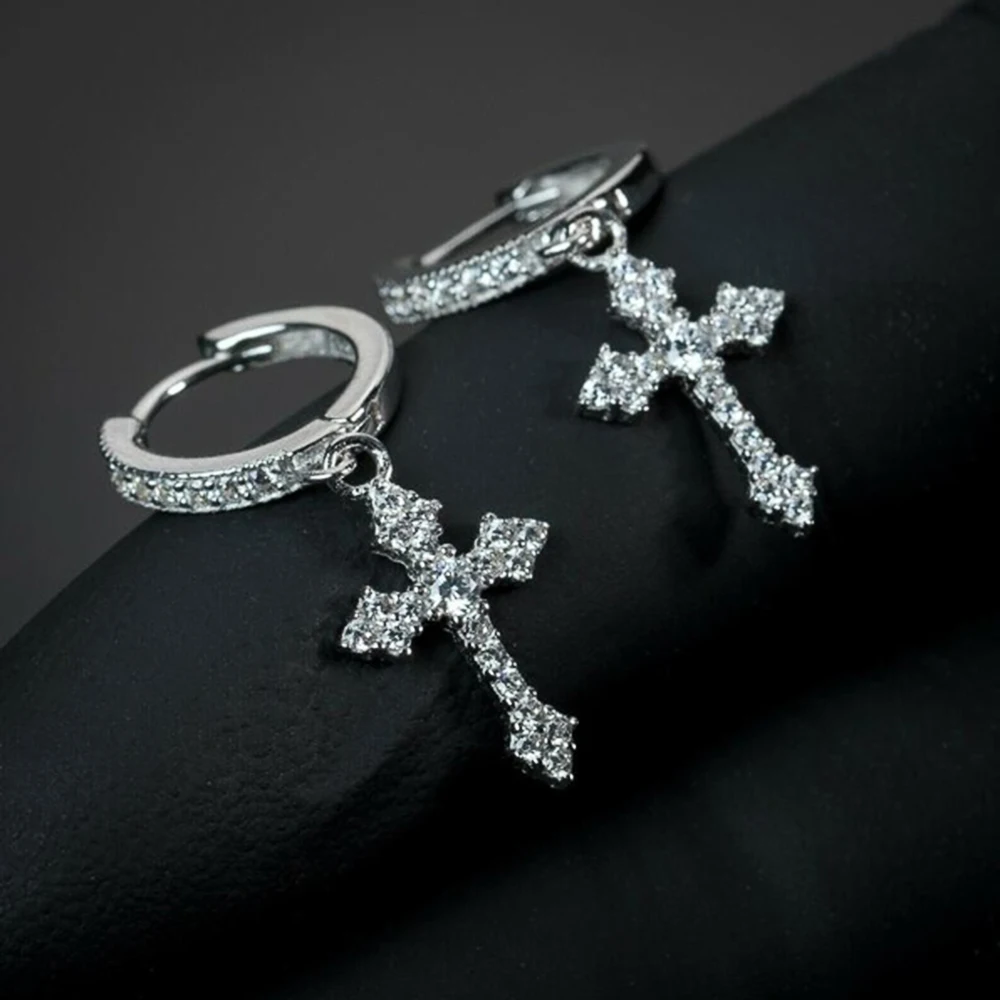 Stylish Arrow Cross-shape Drop Earrings for Women/Men