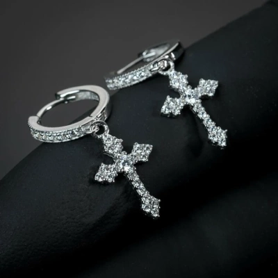 Stylish Arrow Cross-shape Drop Earrings for Women/Men