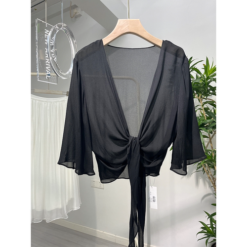 真丝小披肩女夏季防晒开衫