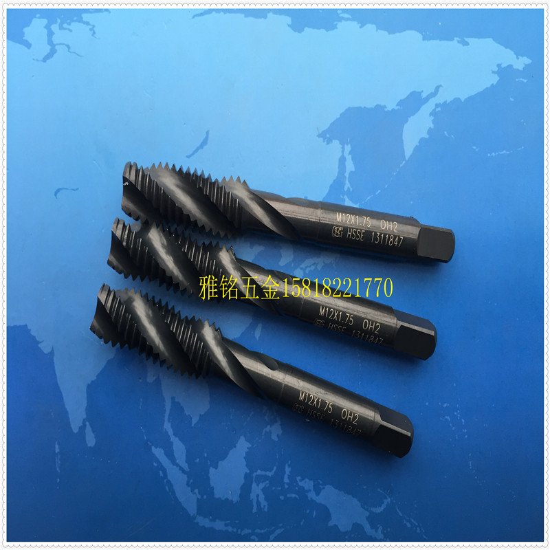 台湾大宝TOSG氧化黑色螺旋丝攻M12X1.75M14M16X2X1.5钢铝机用丝锥