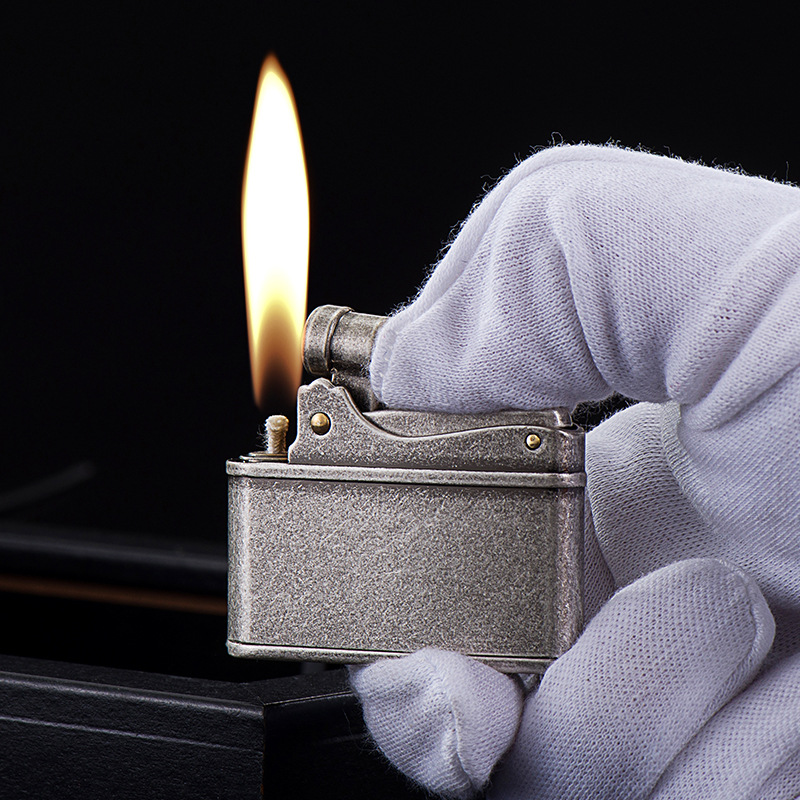 佐罗磕头复古金属老式怀旧国产煤油打火机砂轮火石创意个性刻字