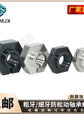 BNSC不锈钢防松动轴承螺帽BNSCS六角止动型BNBSS螺纹锁紧螺母BNBS