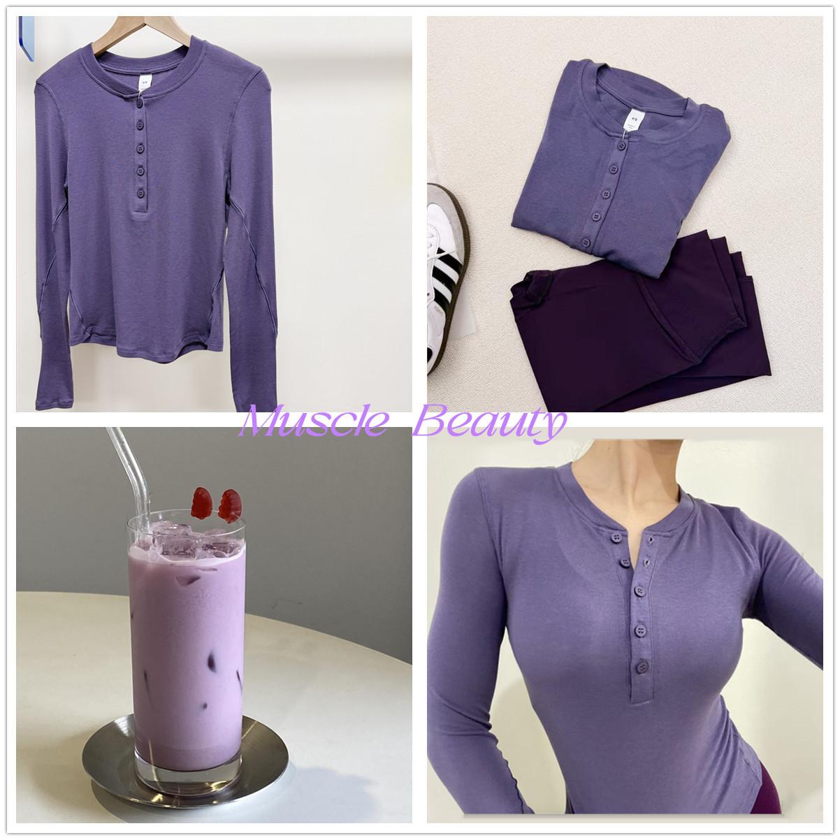 亨利领 天丝美利奴羊毛运动健身瑜伽套头衫 透气高弹软糯亲肤上衣