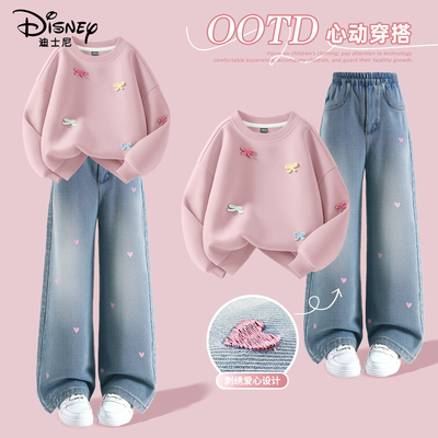 迪士尼女童春季套装2025新款