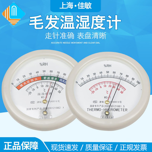 WS-1温湿度表天津凤洋毛发温湿度