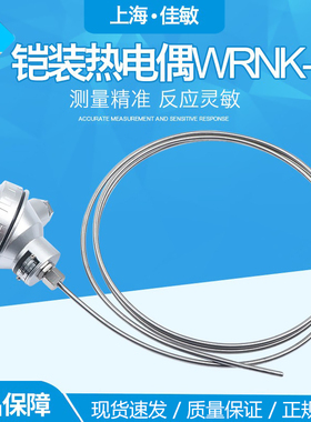 铠装热电偶WRNK-131 电热偶 K型电炉测温 装配式热电偶0~1100佳敏