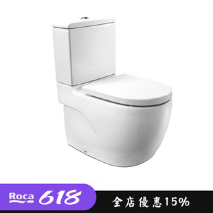 ROCA乐家卫浴纽瑞分体式 抽水马桶直冲连体坐便器家用节水防臭座厕