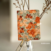 灯芯绒印花布面文艺复古A5A6活页线装 手账笔日记随身本子旅行记事